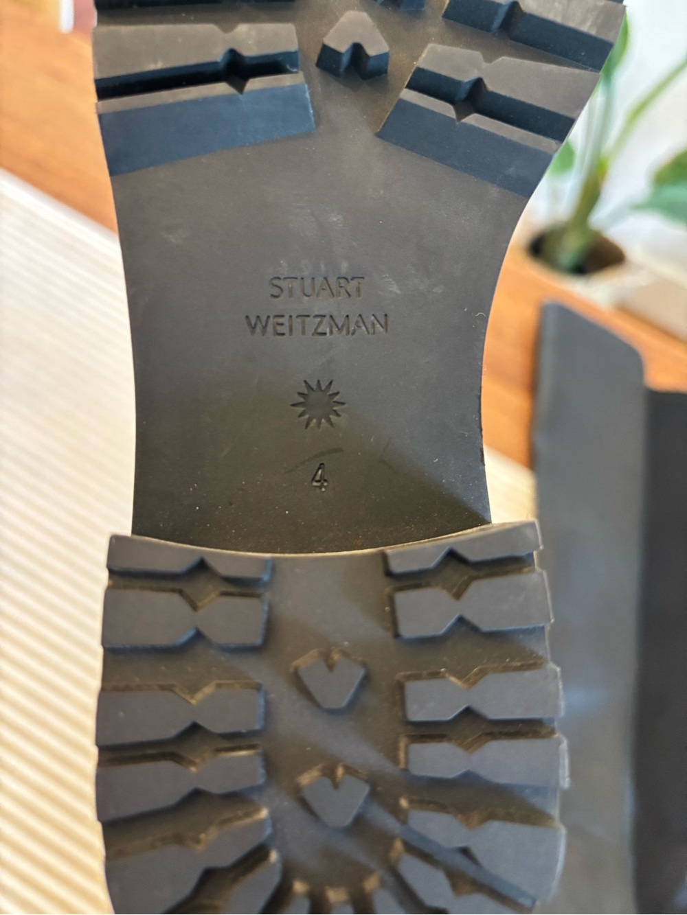 STUART WEITZMAN *Mismatched sizing Black Knee-High Leather Boots - Picture 8 of 10